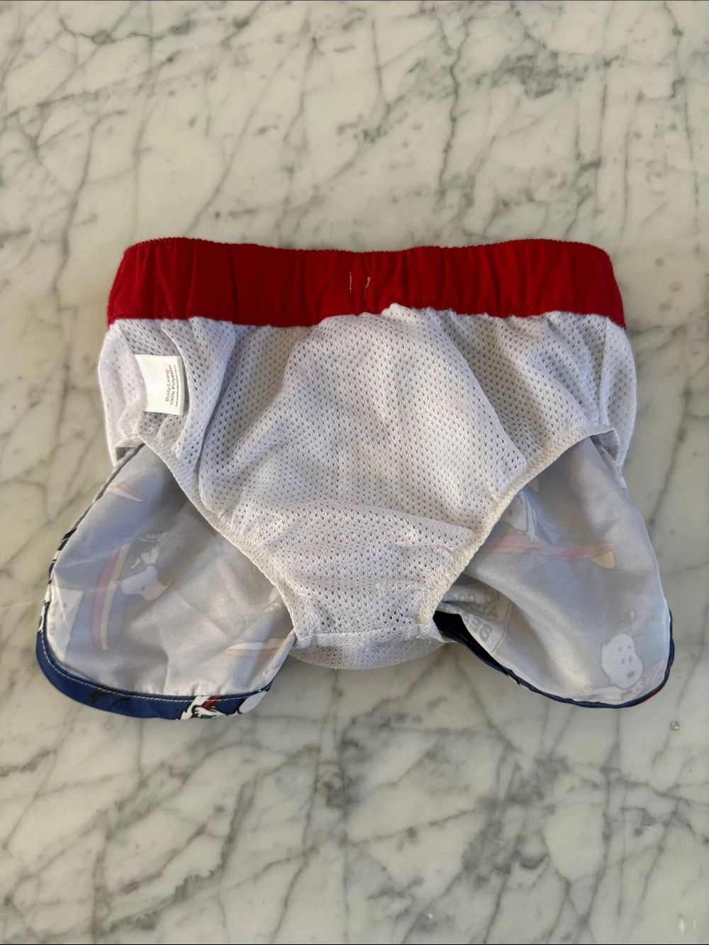 Hanna Anderson Peanuts Snoopy Swim Trunks Sz 70cm 6-12 Mo